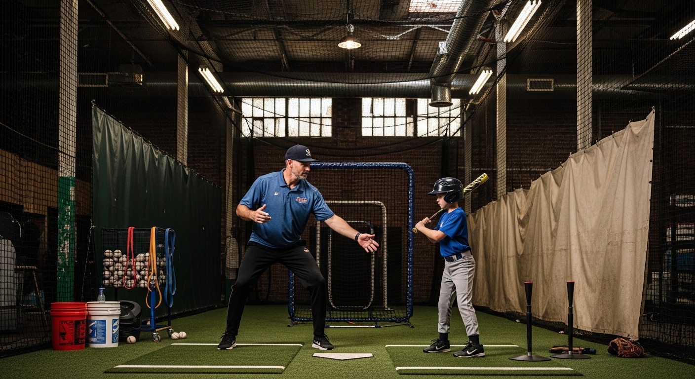 Coach and young player training